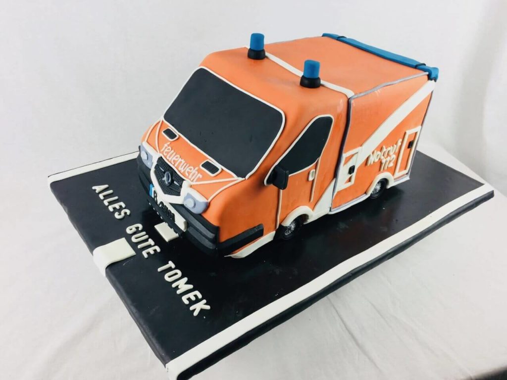 Motivtorten Da Rino Bottrop Feuerwehr Auto