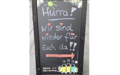 Wir haben wieder geöffnet