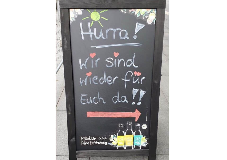 Wir haben wieder geöffnet