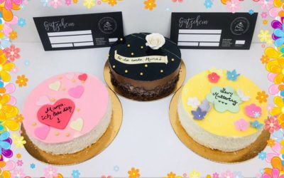 Muttertagsgeschenk: Kleine Torte und Frühstücksgutschein