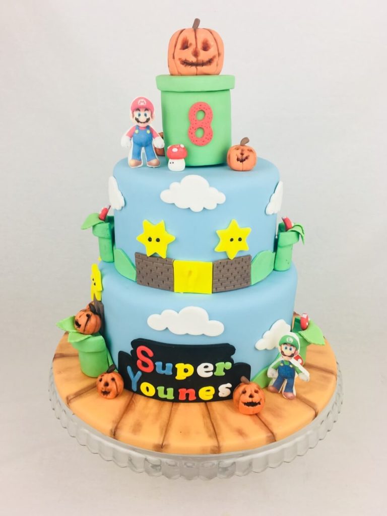 Halloween Torte Super Mario