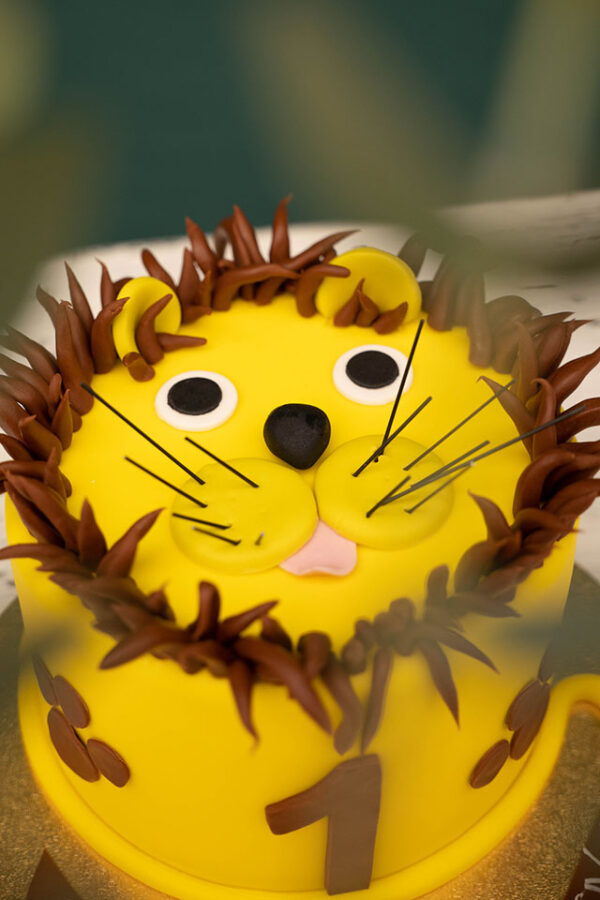 Löwen-Torte Kindergeburtstag Gesicht
