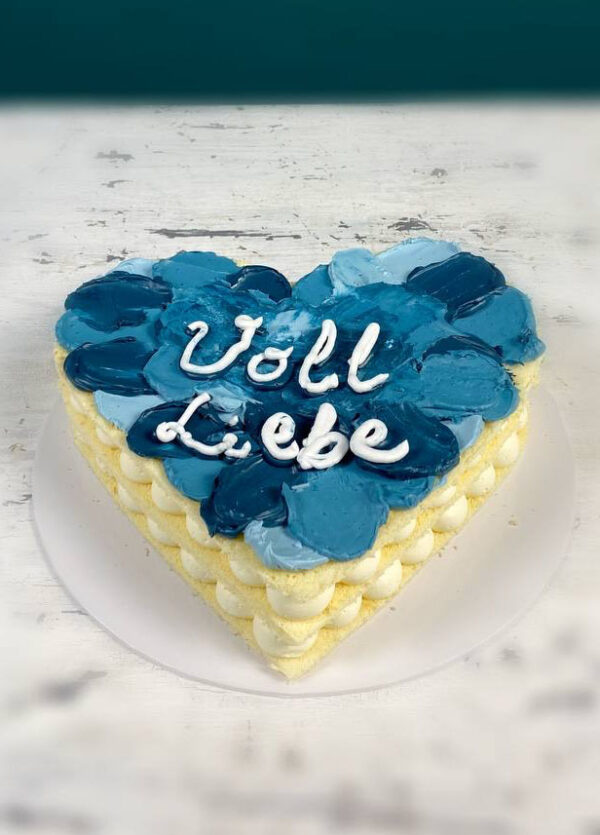 Lettercake-Herz Valentinstag