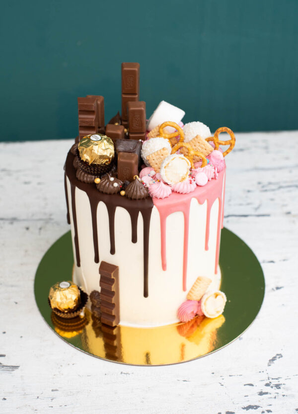 Schoko und Ruby Driptorte von Da Rino