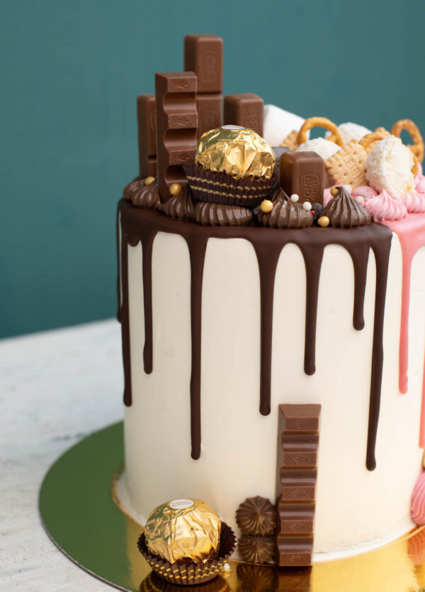 Schoko und Ruby Driptorte von Da Rino