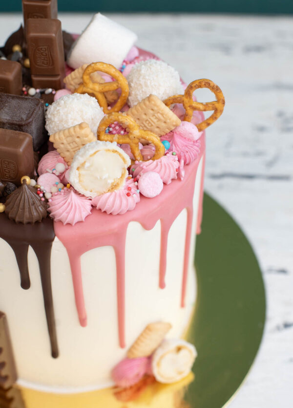 Schoko und Ruby Driptorte von Da Rino
